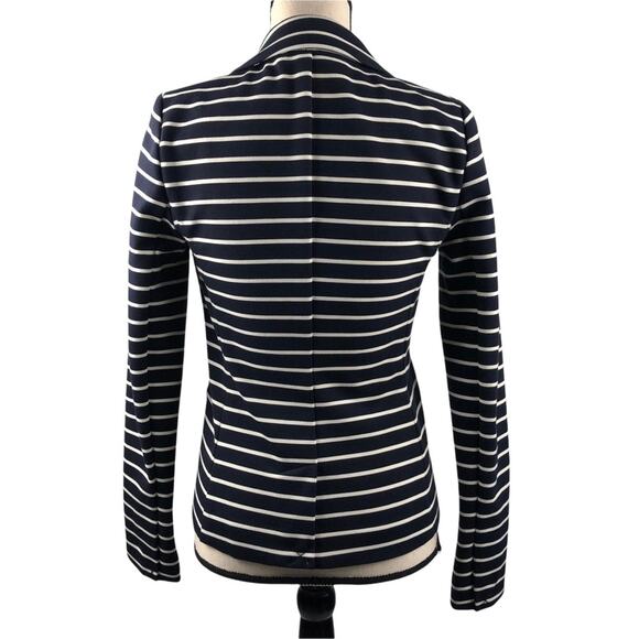 Michael Kors Navy Blue /White Stripped Blazer 2 - Picture 4 of 10